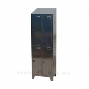 Lockers acero inoxidable 4 casilleros