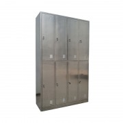 Lockers acero inoxidable 8 casilleros