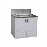 Mueble fregadero de acero inoxidable